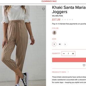 Cotton Joggers